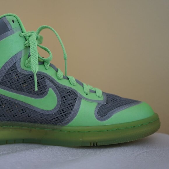 Rare 2012 Nike iD Dunk High HyperFuse Green 488098-991 Men’s Size: 9 Sneakers - Picture 9 of 16